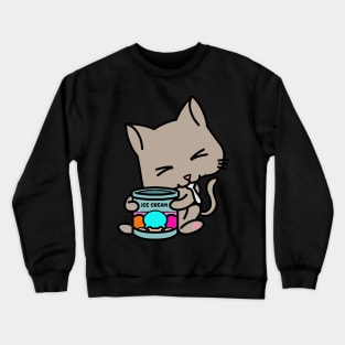 Sweet cat cats pet pussy Kitty  gift Crewneck Sweatshirt